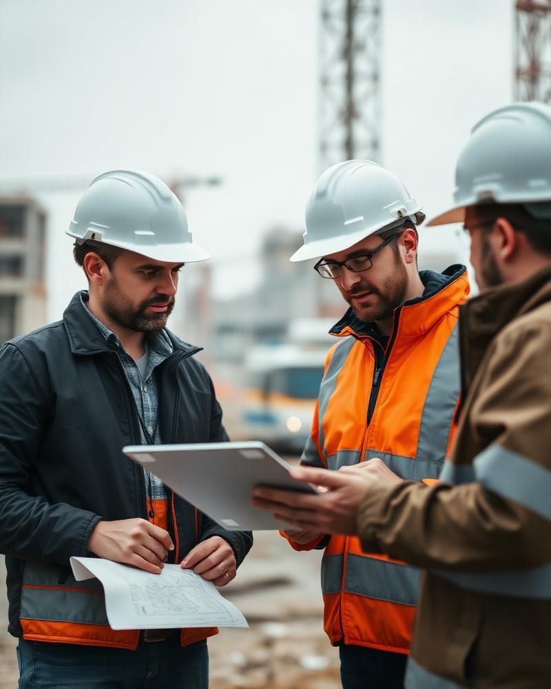 Construction teams using Oveersea