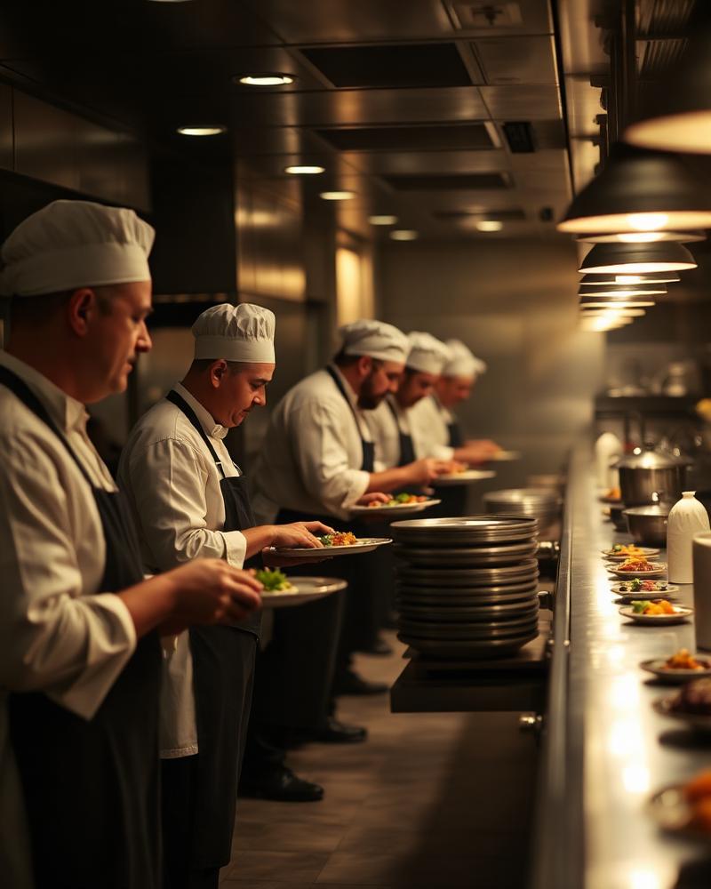 Restaurant teams using Oveersea